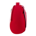 Side View of Dabbawalls bag's machine washable Cherry backpack.