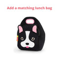 Add a matching black and white Dabbawalla French Bulldog lunch bag to your order