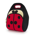 Front View of Cute as a red and black Ladybug washable Lunch Bag by Dabbawalla Bags.