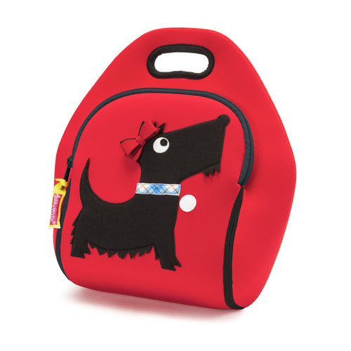 Front view Scottie-themed Kids Insulated and machine washable Lunch Bag - Dabbawalla Bags