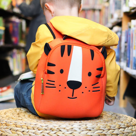 Tiger Harness Backpack - Orange and Black theme for toddlers