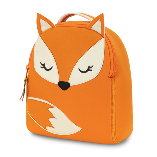 Fox harness backpack.  Sweet fox design in orange and creme. 