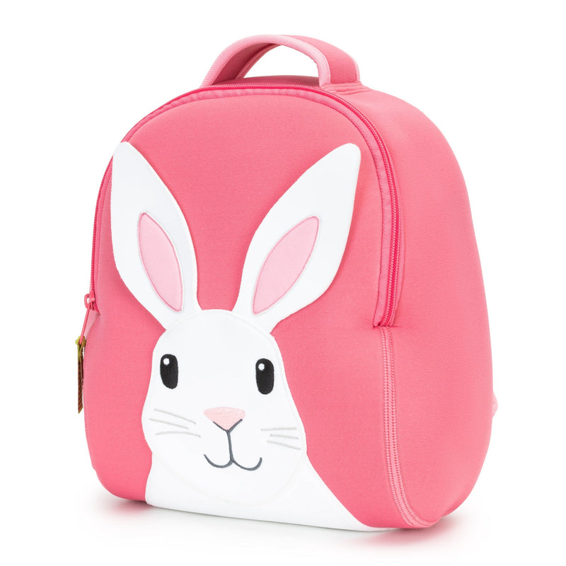 Bunny Rabbit Pink Backpack for preschoolers by Dabbawalla Bags 